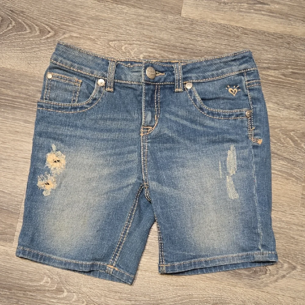 Justice Distressed Bermuda Shorts Size 14r